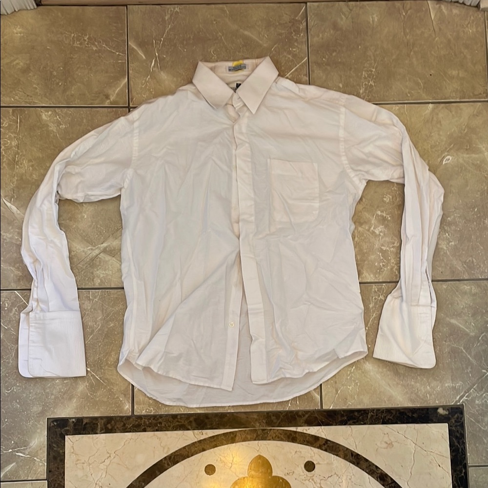 Men's White Button-Up Shirt